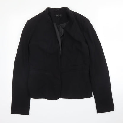 New Look Womens Black  Polyester Jacket Blazer Size 10