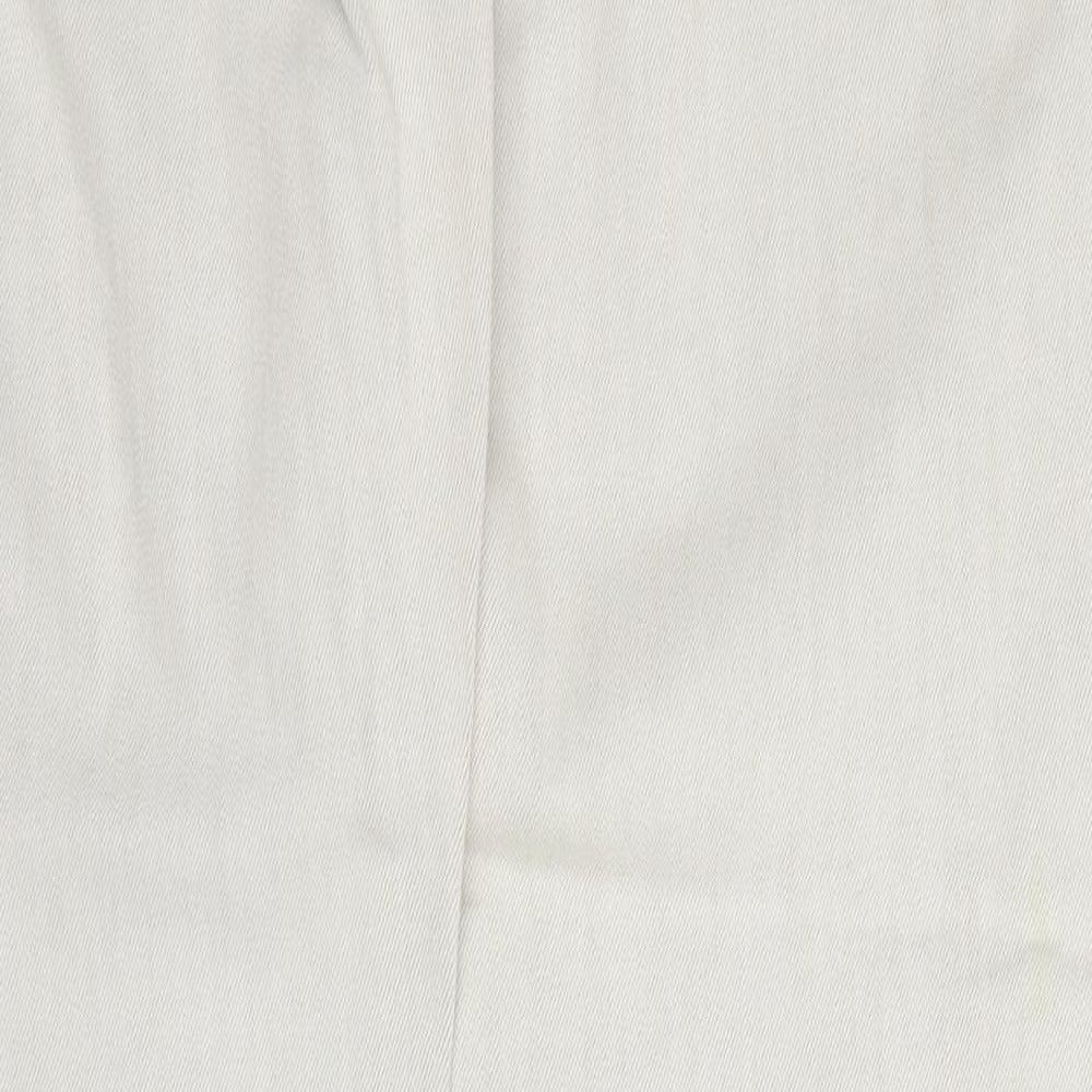River Island Womens Beige  Cotton Tapered Jeans Size 10 L30 in Regular Zip