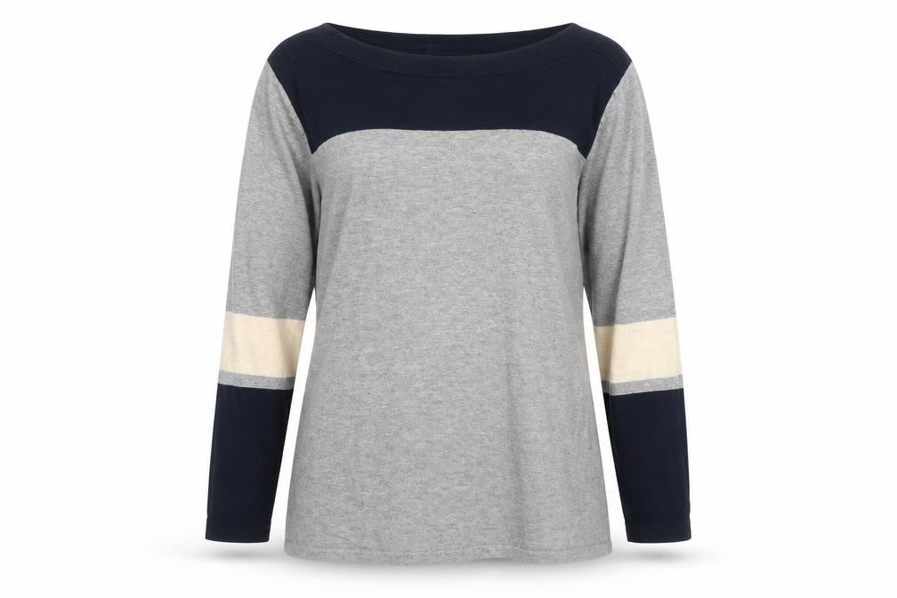 NEXT Womens Grey Round Neck  Cotton Pullover Jumper Size 10