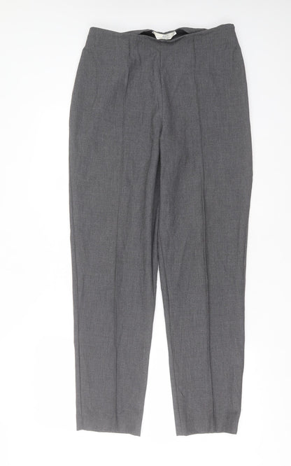 Essentials Womens Grey  Polyester Trousers  Size 14 L30 in Regular