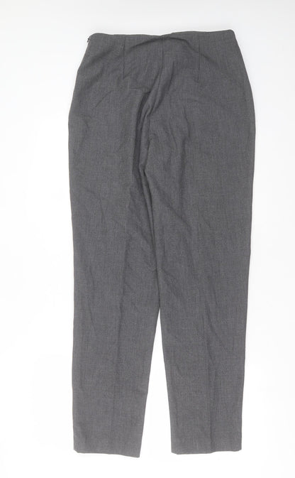 Essentials Womens Grey  Polyester Trousers  Size 14 L30 in Regular