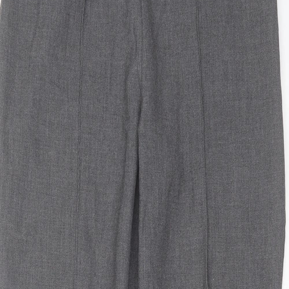 Essentials Womens Grey  Polyester Trousers  Size 14 L30 in Regular