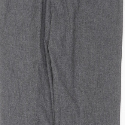 Essentials Womens Grey  Polyester Trousers  Size 14 L30 in Regular