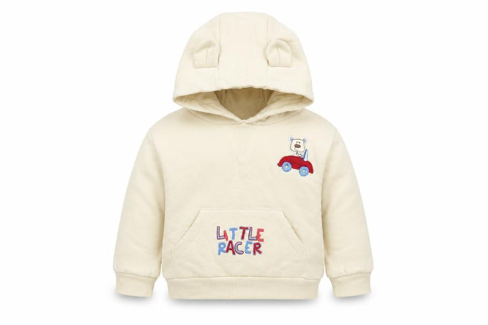 Little Precious Boys Beige  Cotton Pullover Jumper Size 6-9 Months