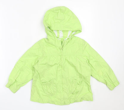 Next Girls Green   Jacket Coat Size 3-4 Years