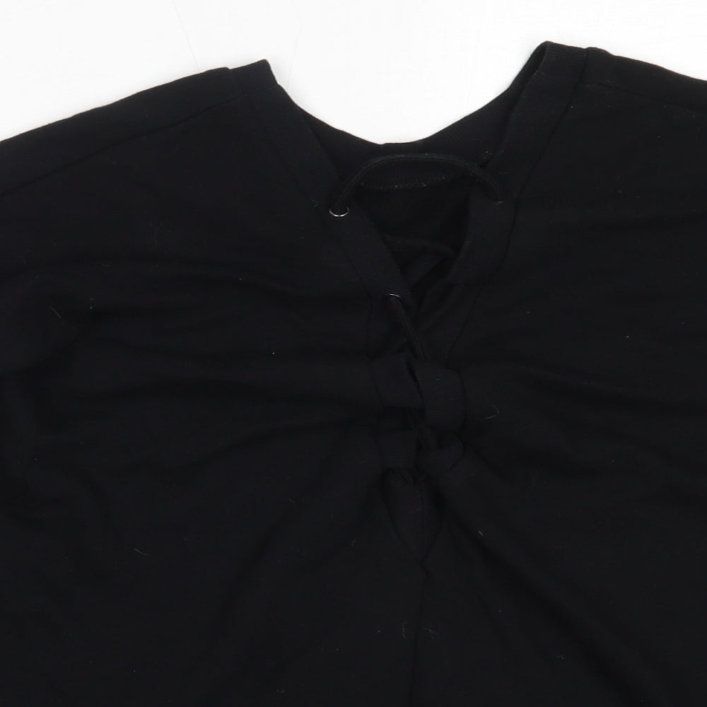 FOREVER 21 Womens Black  Cotton Pullover Sweatshirt Size M