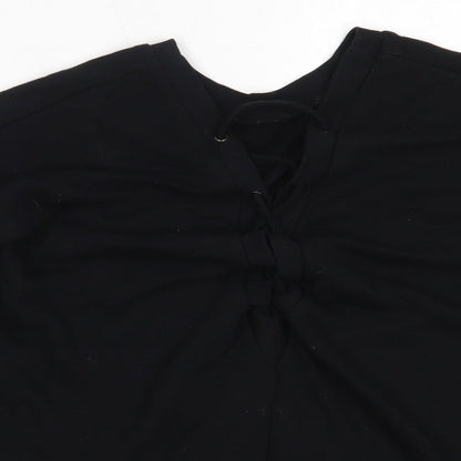 Forever 21 Womens Black  Cotton Pullover Sweatshirt Size M