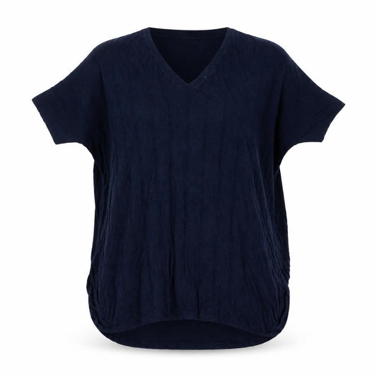 Tu Womens Blue V-Neck  Viscose Pullover Jumper Size 10