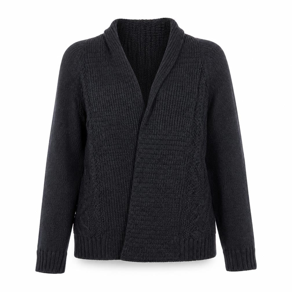 Marks & Spencer Womens Grey V-Neck  Cotton Cardigan Jumper Size 8
