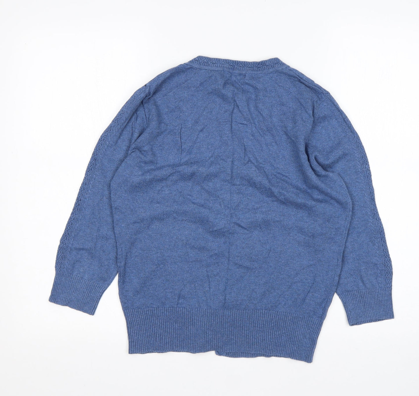RJR.John Rocha Womens Blue Round Neck   Cardigan Jumper Size 10