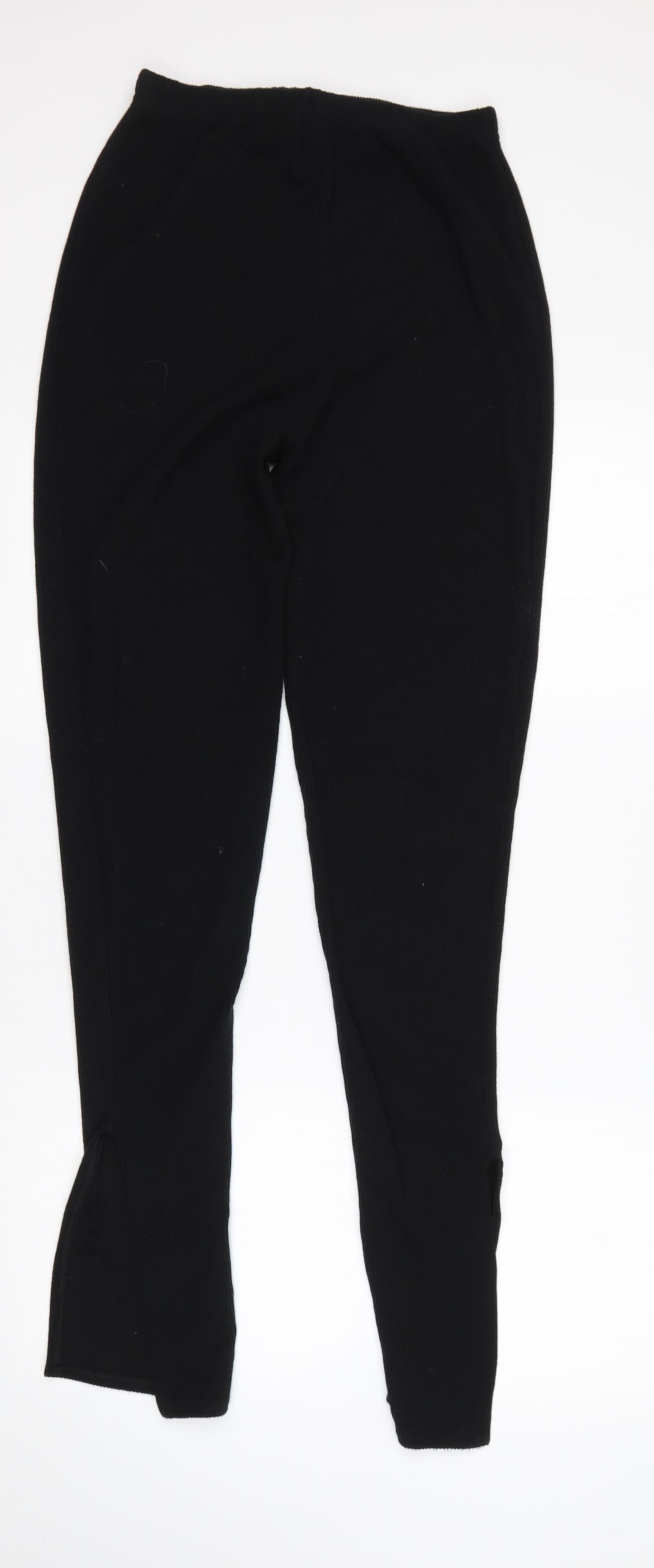 PRETTYLITTLETHING Womens Black   Jogger Leggings Size 10 L33 in