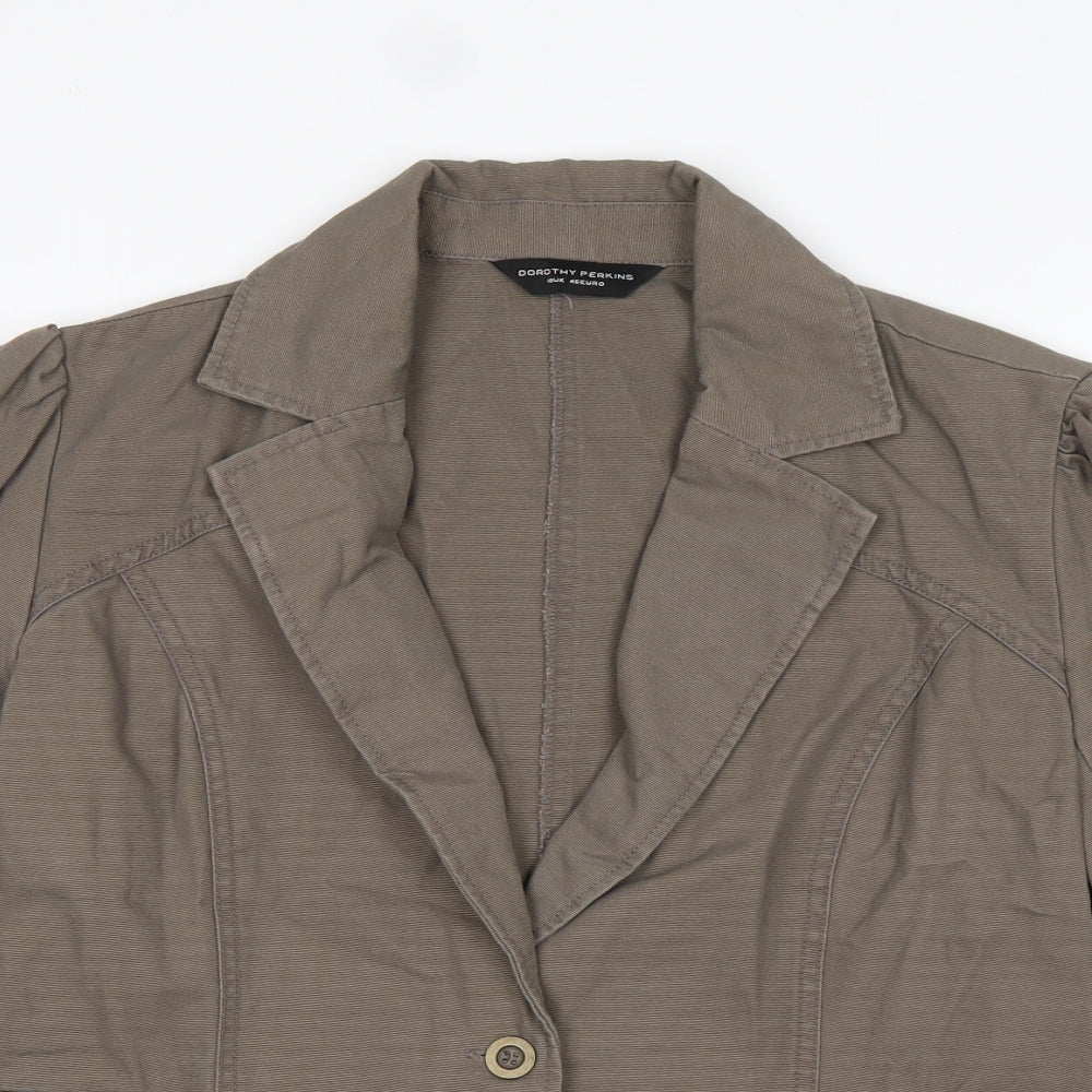 Dorothy Perkins Womens Brown   Jacket  Size 18