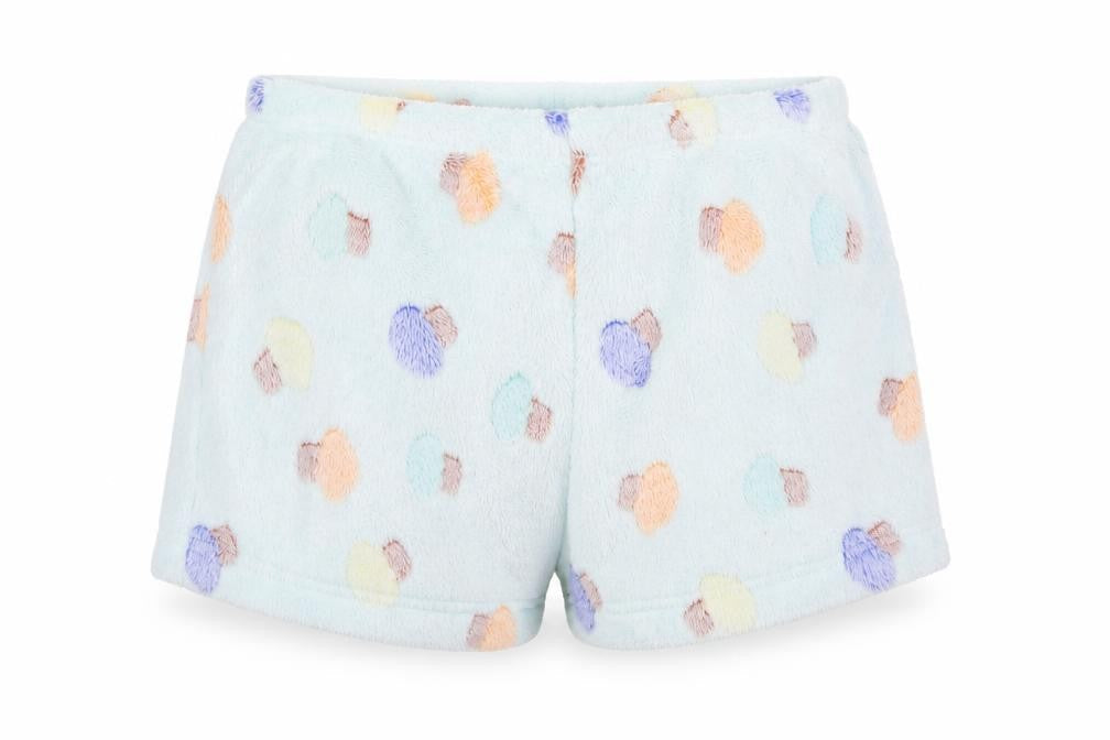 Preworn Womens Blue Spotted Cotton Mom Shorts Size 2XL  Regular  - Cupcake Print Pyjama Pants