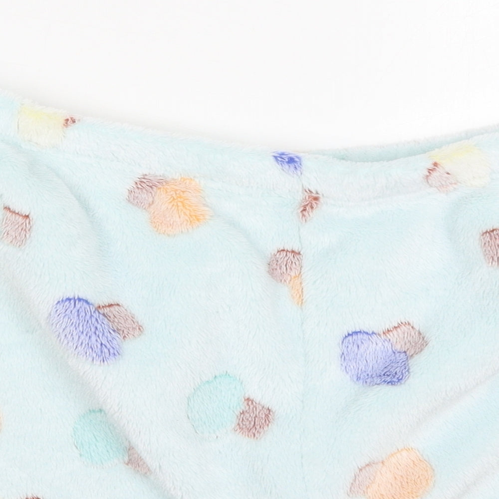 Preworn Womens Blue Spotted Cotton Mom Shorts Size 2XL  Regular  - Cupcake Print Pyjama Pants