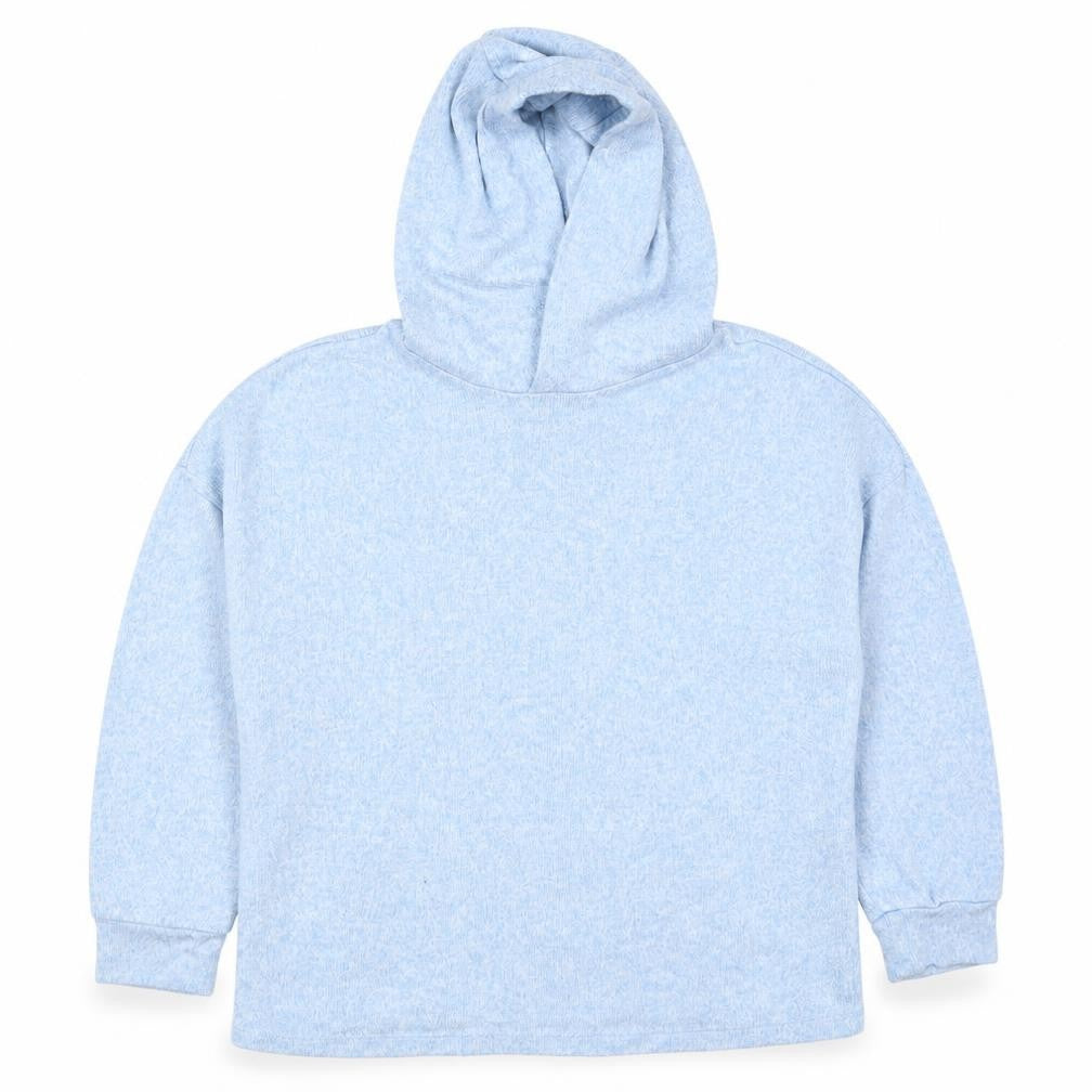 Marks & Spencer Girls Blue  Viscose Pullover Hoodie Size 8-9 Years  Pullover