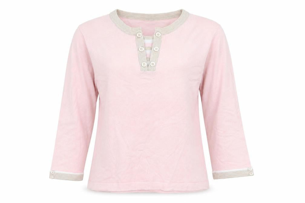 Country Casuals Womens Pink Crew Neck Viscose Pullover Jumper Size M