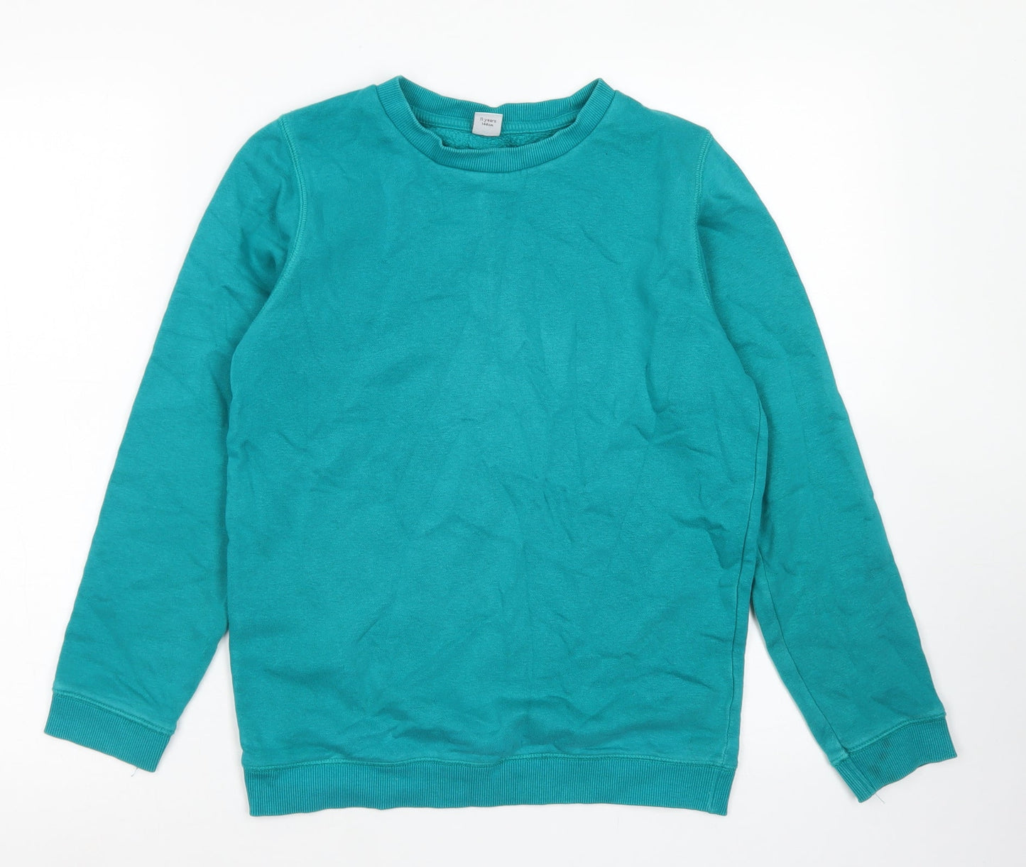 TU Boys Blue  Cotton Pullover Sweatshirt Size 11 Years