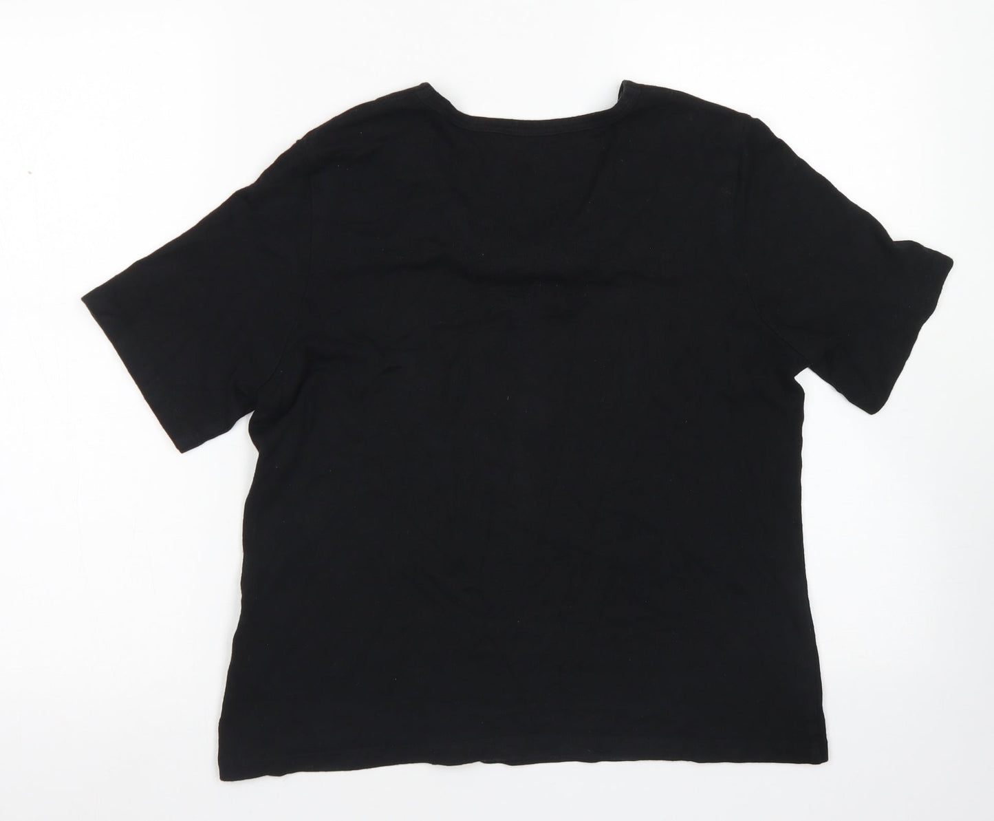 Doris Streich Womens Black Round Neck  Viscose Pullover Jumper Size 10