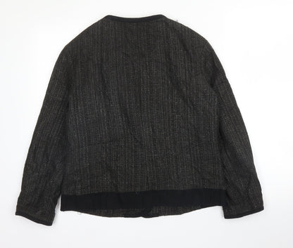 Next Womens Grey  Viscose Jacket Blazer Size 14