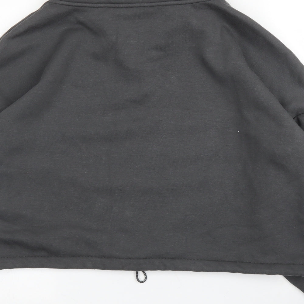 George Mens Grey High Neck  Cotton Pullover Jumper Size M