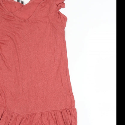 Next Womens Pink  Modal A-Line  Size 10  Round Neck