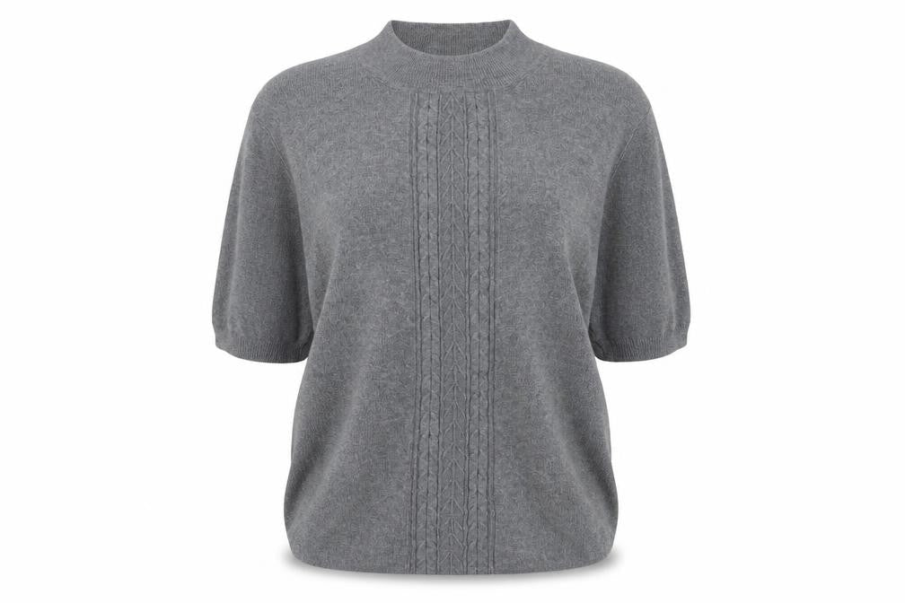 Country Casuals Womens Grey Round Neck  Cotton Pullover Jumper Size L