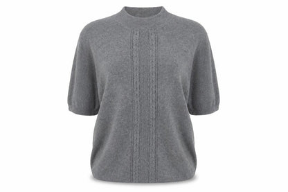 Country Casuals Womens Grey Round Neck  Cotton Pullover Jumper Size L