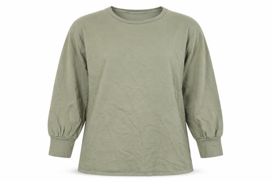 PRETTYLITTLETHING Womens Green  Cotton Pullover Sweatshirt Size 8