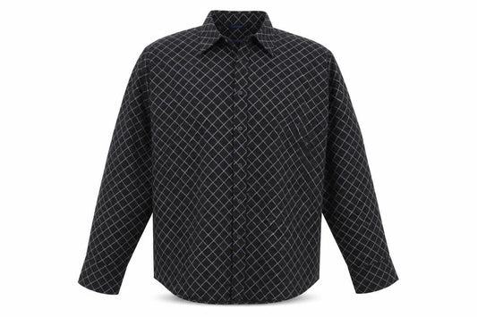 Freeport Mens Black  Polyester  Button-Up Size XL Collared
