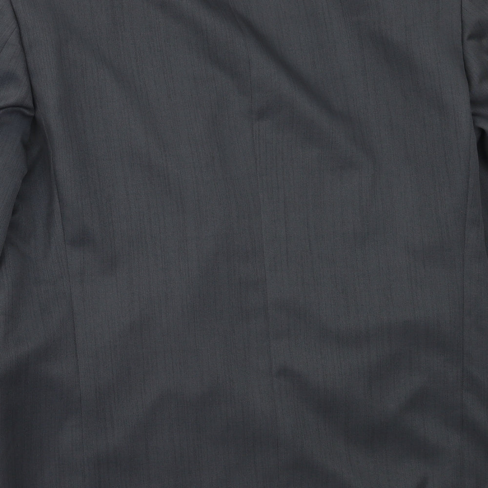 Zantos Mens Grey  Polyester Jacket Blazer Size 42