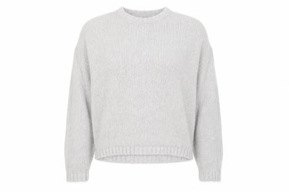 ASOS Womens Grey Round Neck  Acrylic Pullover Jumper Size 12