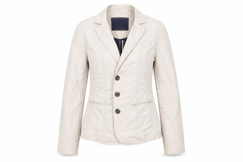 Maine New England Womens Beige   Jacket  Size 10  Button