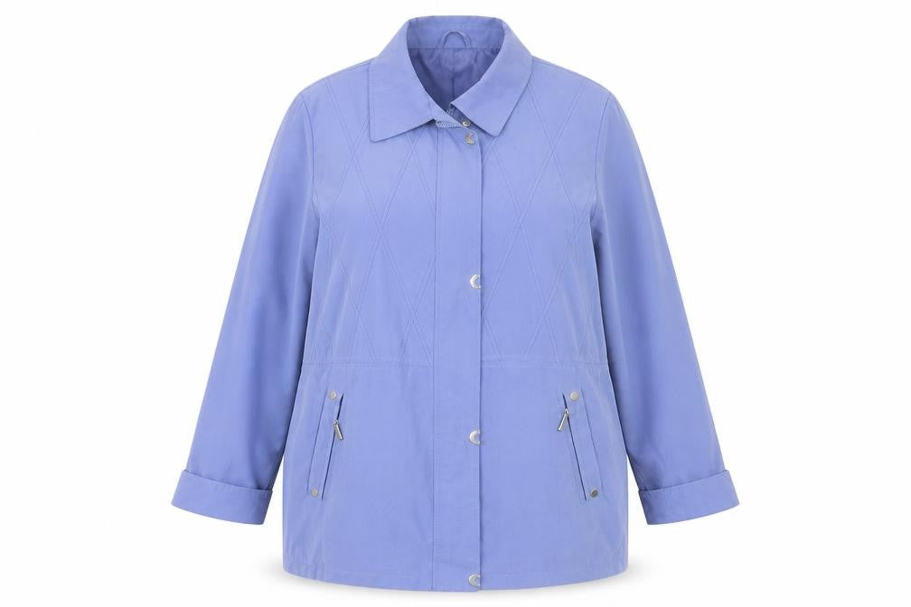 WISHWOOD Womens Blue Argyle/Diamond  Jacket  Size 18  Zip