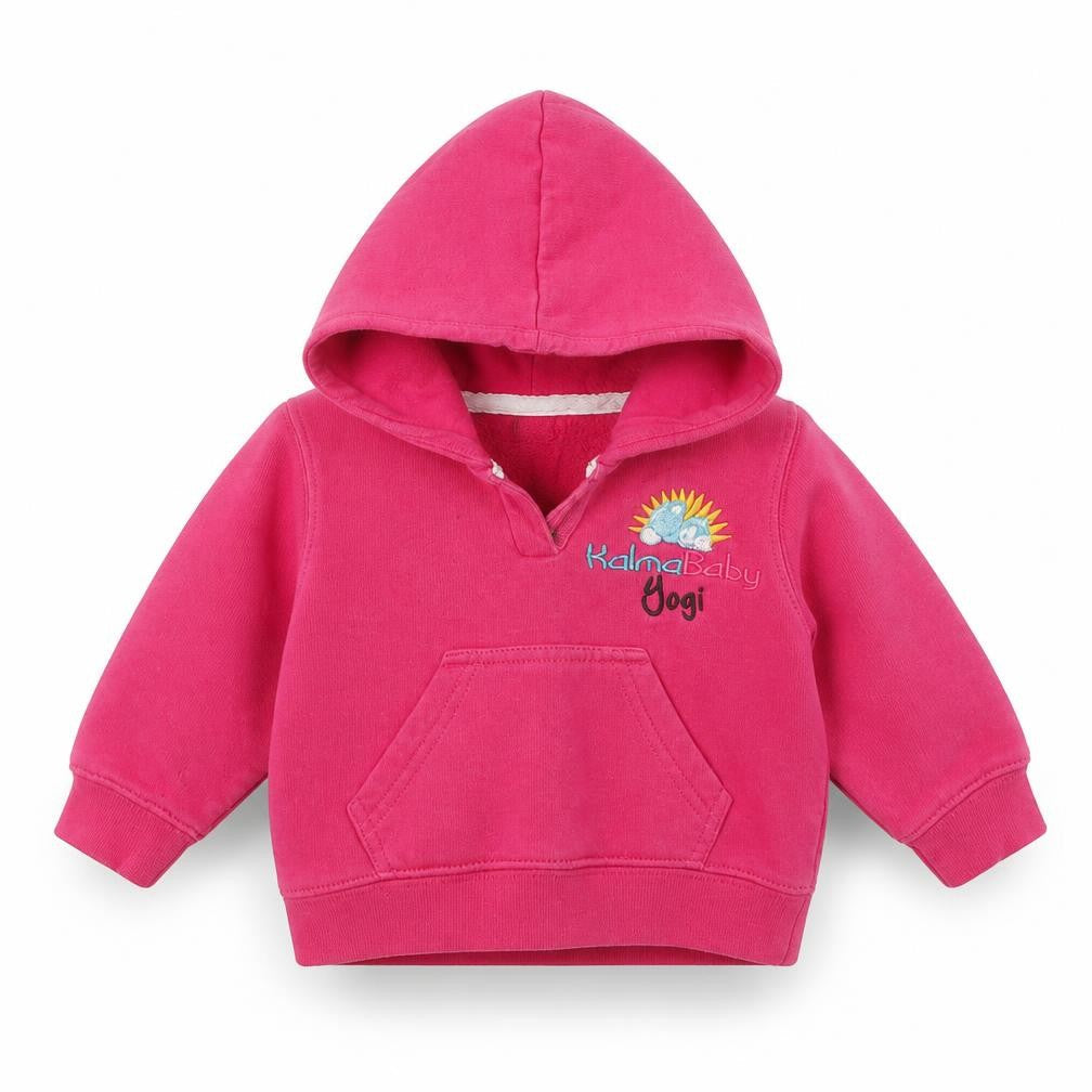Kalma Baby Yogi Girls Pink  Cotton Pullover Jumper Size 6-9 Months