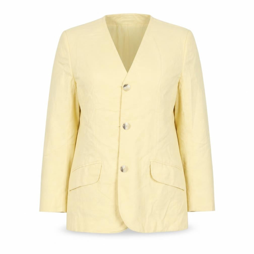 ADDITIONS Womens Yellow  Polyester Jacket Suit Jacket Size 12