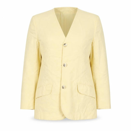 ADDITIONS Womens Yellow  Polyester Jacket Suit Jacket Size 12