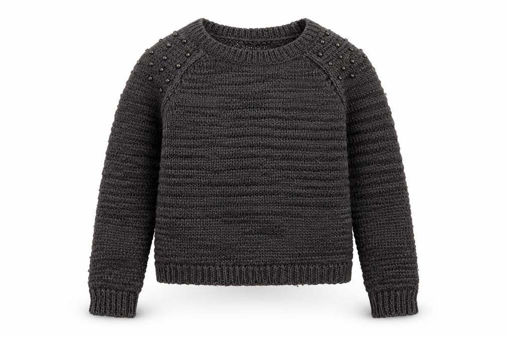 Tammy Girls Grey  Acrylic Pullover Sweatshirt Size 14-15 Years  Pullover