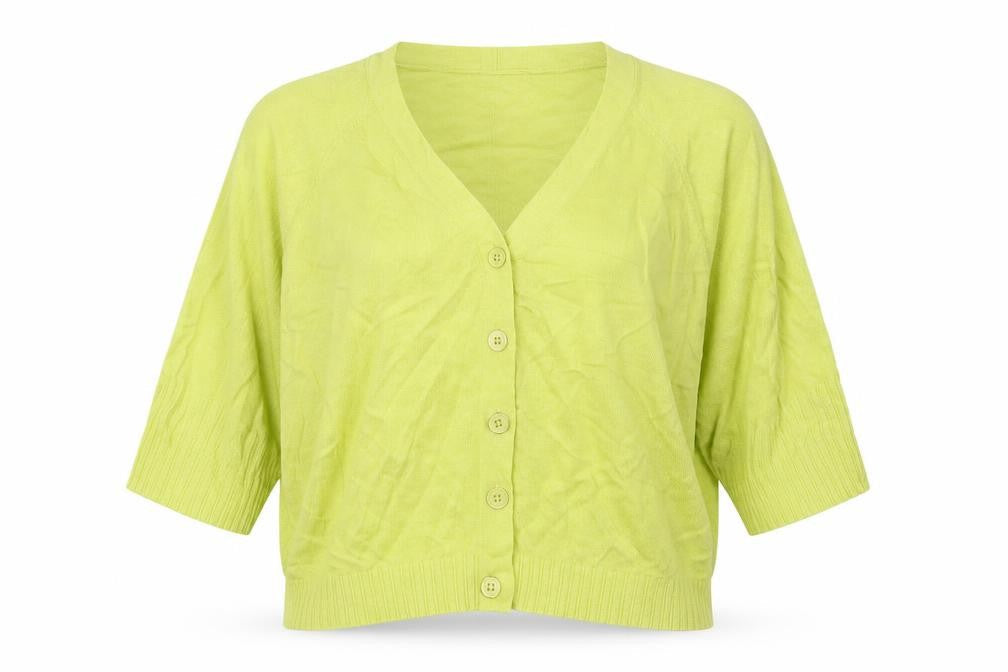 Marks & Spencer Womens Green V-Neck  Lyocell Cardigan Jumper Size XL