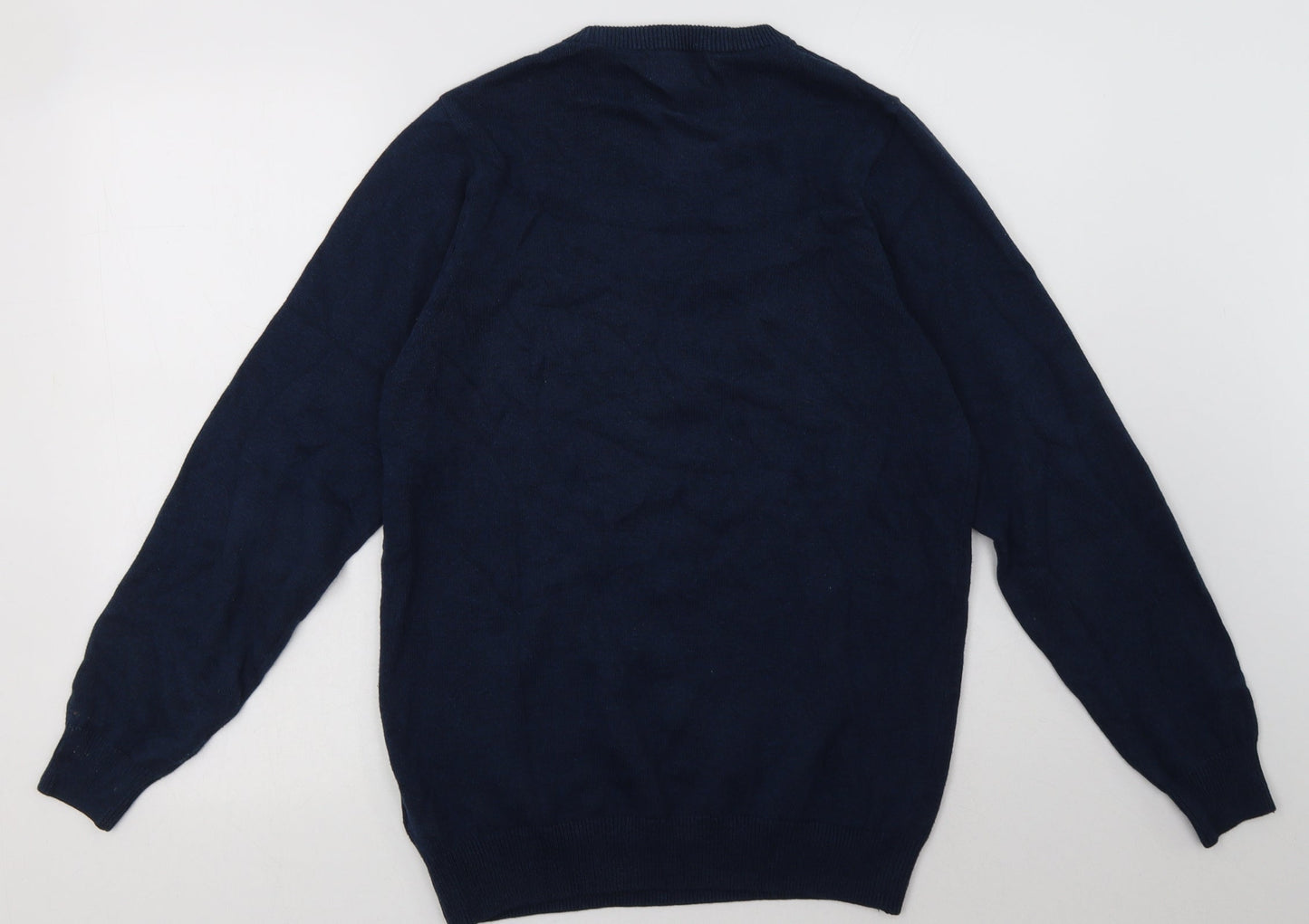 Marks and Spencer Mens Blue  Cotton Pullover Sweatshirt Size S
