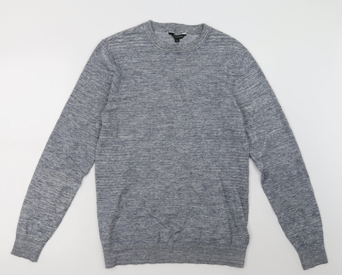 Peacocks Mens Blue  Cotton Pullover Sweatshirt Size S