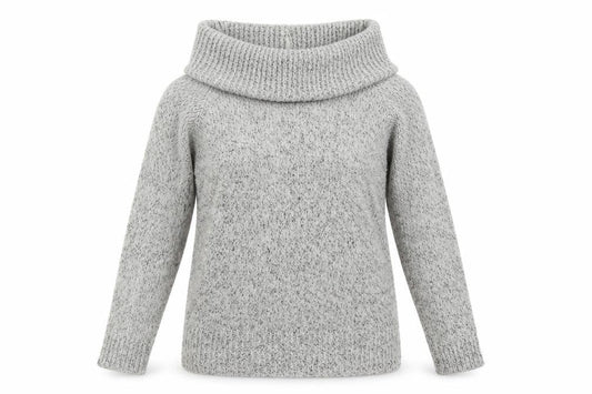 New Look Womens Grey  Acrylic Pullover Sweatshirt Size 10  Pullover