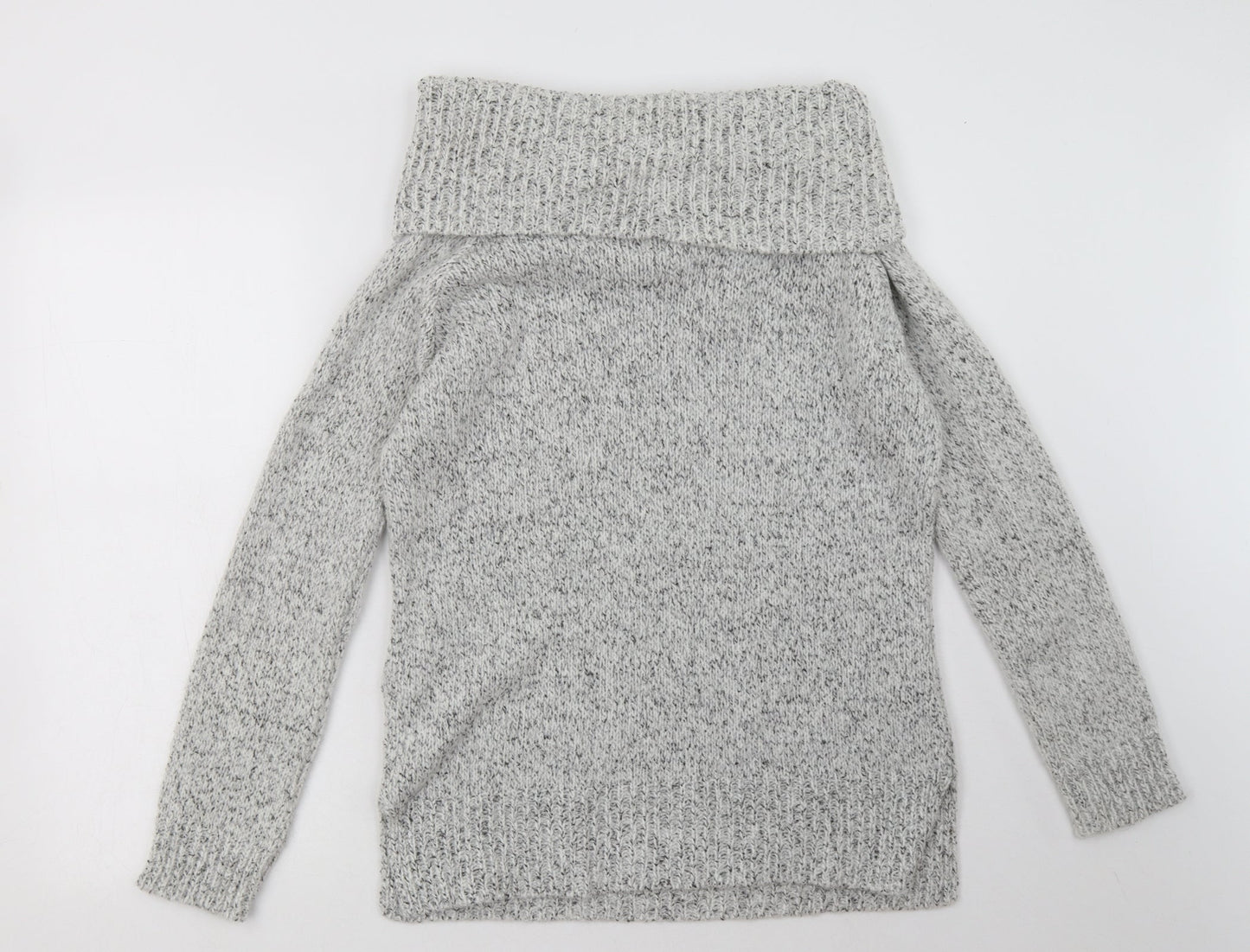 New Look Womens Grey  Acrylic Pullover Sweatshirt Size 10  Pullover