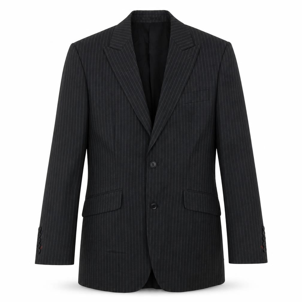 New Look Mens Grey Striped  Jacket Blazer Size 36  Button
