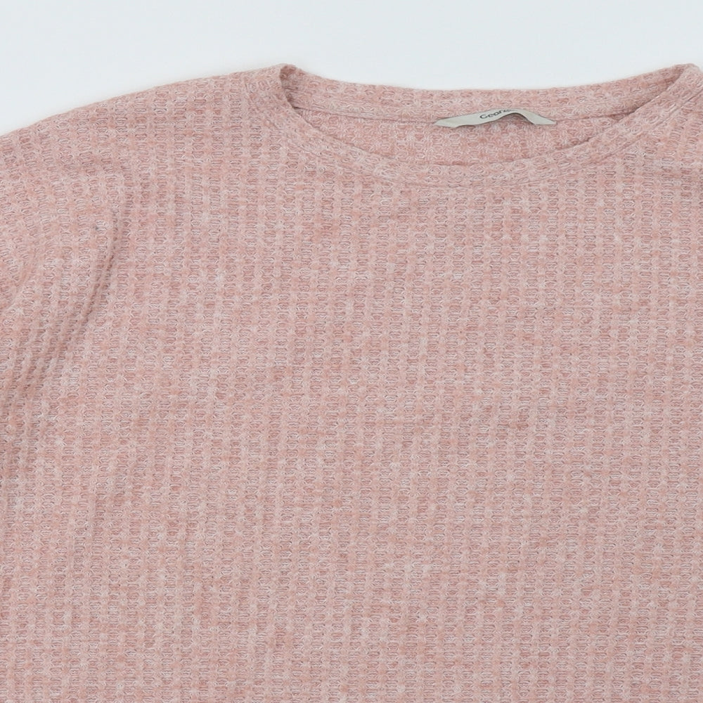 George Womens Pink  Polyester Pullover Sweatshirt Size S  Pullover