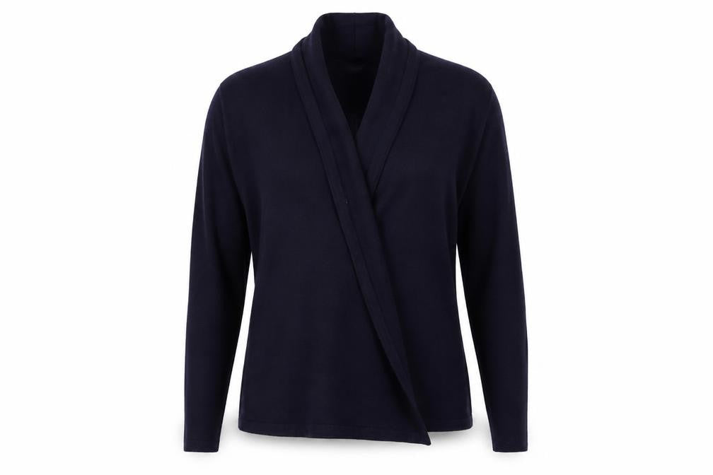 Marks & Spencer Womens Purple Collared  Acrylic Cardigan Jumper Size S