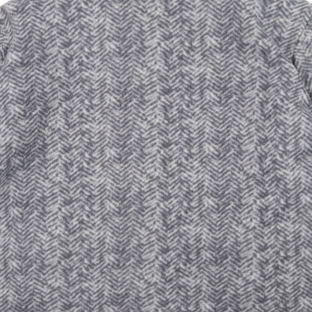Preworn Womens Grey Herringbone  Jacket  Size L  Button