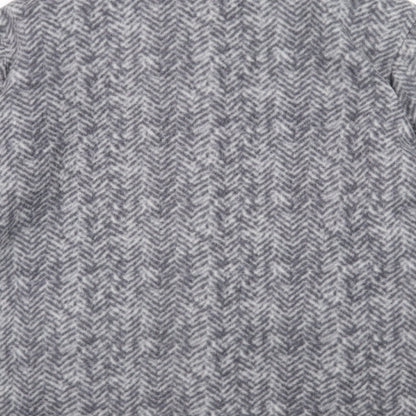 Preworn Womens Grey Herringbone  Jacket  Size L  Button
