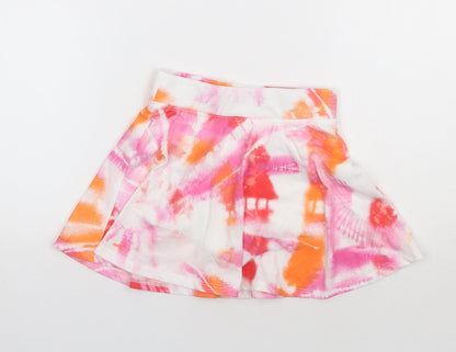 Place Girls Multicoloured Tie Dye Polyester Flare Skort Size S  Regular Pull On