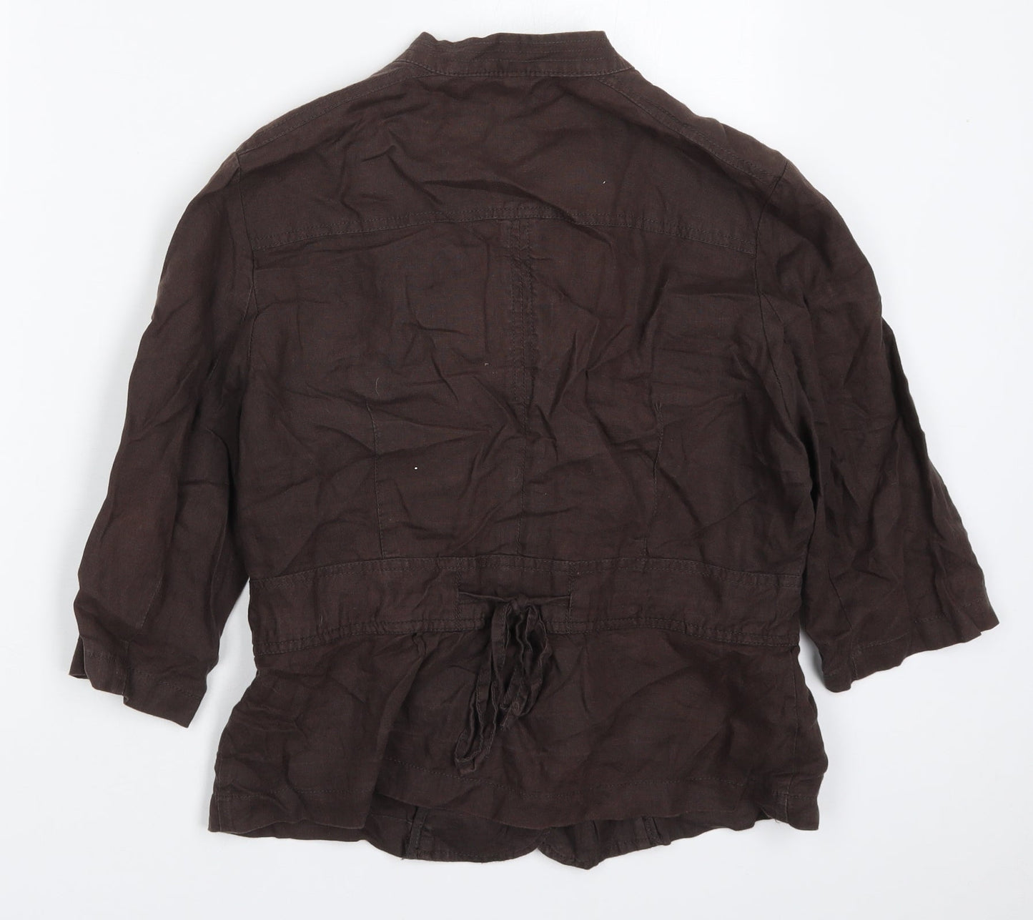 Debenhams Womens Brown   Jacket  Size 14  Button
