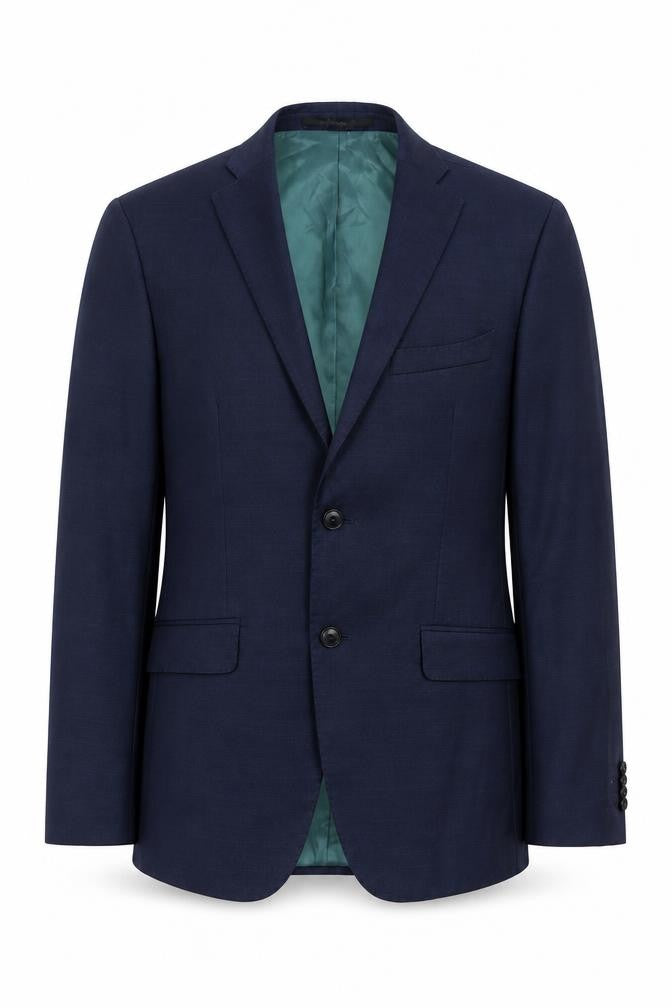Zara Mens Blue  Wool Jacket Suit Jacket Size 38